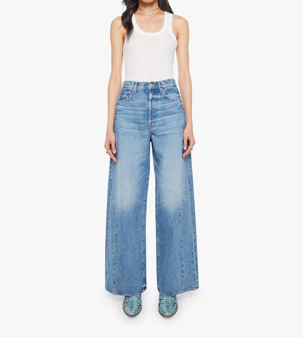 NEW MOTHER pipe dream button sneak jeans in folk star